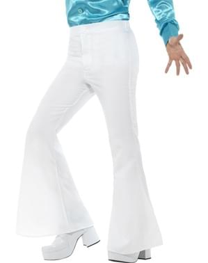 Men's white 70's trousers