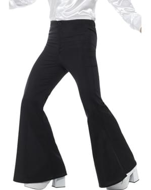 Men's black 70's trousers