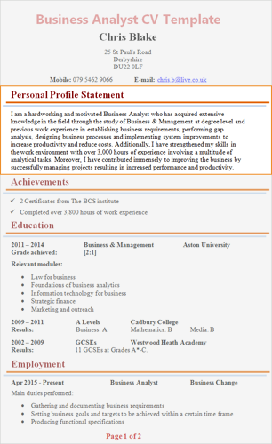 Best CV Personal Profile Examples - Çok Bilenler