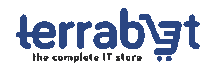 terrabyt the complete it store logo in blue