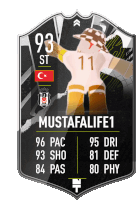 a soccer card with mustafalife1 on the front