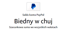 a sign that says saldo konta paypal in a foreign language