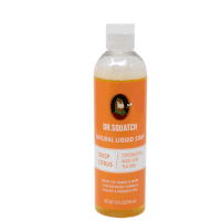 a bottle of dr squatch natural liquid soap