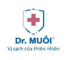 a logo for dr. muoi with a red cross on it