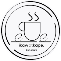 a black and white logo for ikawatkape est 2020