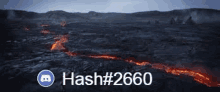 a picture of a volcano with the words hash # 2060