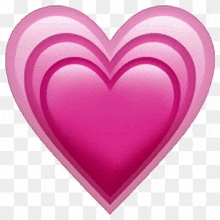 a pink heart emoji on a white background