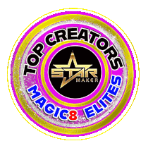 a logo for top creators magic8 elites