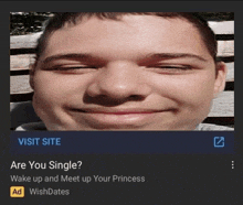 a picture of a man with the words " are you single " on it