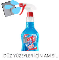 a bottle of am sil glass cleaner with a sprayer attached