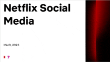 a white background with the words netflix social media in black letters