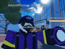 a screenshot of a video game with the name adamafflesway