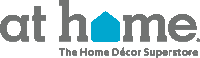 the logo for at home the home décor superstore