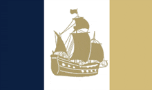 a drawing of a sailboat with a flag on top of it