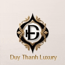 a logo for a company called duy thanh luxury with a letter e in the center .