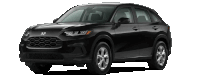 a black honda hatchback is shown on a white background