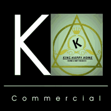 a logo for king happy home home 's not house 's is shown