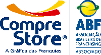 a logo for compre store a grafica das franquias is shown