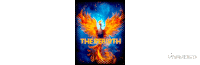 a movie poster for the rebirth features a phoenix on the cover