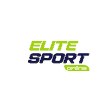 a logo for elite sport online in green and black