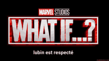 a poster for marvel studios ' what if ?