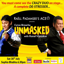 a poster for a show called unmasked