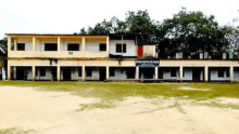 a large building with a sign on the side that says ' bangladesh ' on it