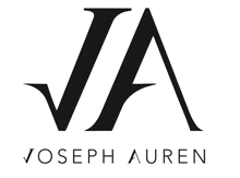 a logo for joseph auren is shown in black