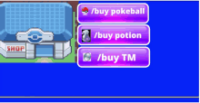 a screenshot of a game where you can buy pokeball potion and tm