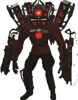 a robot with a red light on it 's chest