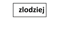 a black and white sign that says zlodziej