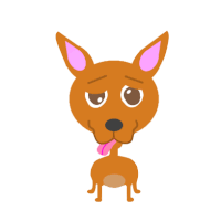 Dog Brown Sticker