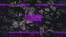 a neon sign that says x2r on it