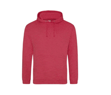 a pink hoodie with a white background and a hood