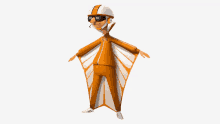 a cartoon character wearing a helmet and sunglasses