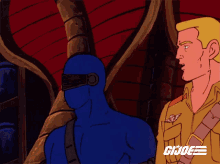 a cartoon of a man with the word gi joe on the bottom