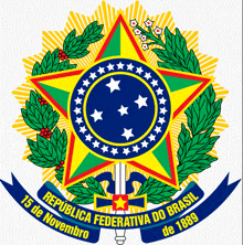 the coat of arms of republica federativa do brasil is shown