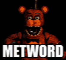 a picture of a teddy bear with the word metword written above it