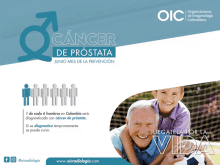 a poster for cancer de prostata in spanish