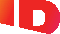 a red letter d with a white stripe on the bottom