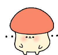 a cartoon drawing of a mushroom with a red hat and a smiley face .