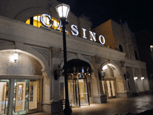 a large building with the word casino on the top