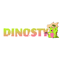 a logo for a company called dinosity with a dinosaur