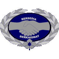 a logo that says bersedia berkhidmat with a handshake