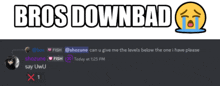 a screenshot of a discord server with the words bros download