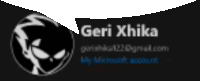 a black background with a speech bubble that says geri khika