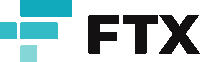 a logo for ftx with a blue and white cross in the middle