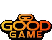 a logo for a game called good game is shown