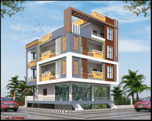 an artist 's impression of a building by shahnawaz amirco