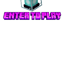 a white background with the words enter to play in purple